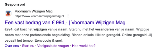 advertentieresultaat Voornaam Wijzigen Mag 