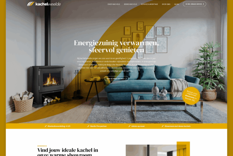 Kachelweelde header homepage nieuwe website die wij hebben ontworpen